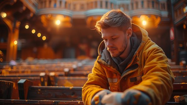 Mobilier pour conférence : comment entretenir les gradins en bois ?